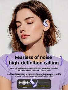 Open Ear Earhook TWS Wireless Earbuds, Lightweight Comfort Non-In-Ear Headphones, HiFi Stereo Sound HD Clear Calls, Sport Running Daily Use Wireless Earphones Compatible With IOS & Android - View 8