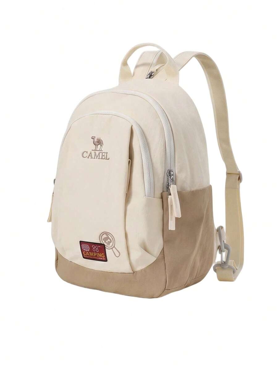 CAMEL CROWN Leisure Sports Commuting Backpack Lightweight Travel Outdoor Hiking Mountaineering Bag - Grit Apricot - View 1