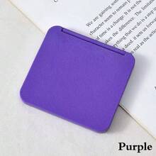 1pc Double-Sided Square Makeup Mirror, Portable Compact Pocket Mirror, Glass Mirror Surface, Cute Gift For Women And Girls, Multiple Colors Available, Portable Beauty Tool, Fashionable Modern Design, Travel Essential - Multicolor - View 14