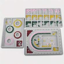 KLONKEE 2pcs/3pcs Beaded Tray DIY Beaded Design Plate, Used For Making Bracelets And Necklaces, Shape Measurement DIY Tool Jewelry Tray Design - Beaded Plate - View 1