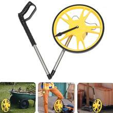Mechanical Measuring Wheel, Range Resettable, Portable Mechanical Distance Measuring Tool, Precisely Measures Architectural Landscapes And Ergonomics, Comes With A Storage Bag - Yellow - View 1