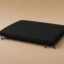4 Pieces, 40 X 40 Cm Seat Pads For Dining, Kitchen And Patio Chairs Made In Turkei - Black - View 4