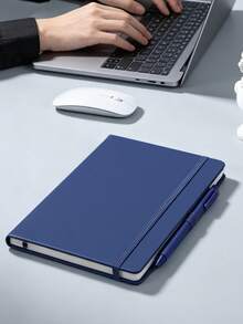 1/2pcs A5 Notebook And Pen Set, 192 Pages With Lock, Portable Writing Journal, Daily Planner, Suitable For Notes, Diary, Study, School, University, Office, Work And Travel, Back To School Supplies, Office Supplies, 2026-2027 Academic Year Diary - Multiple Styles - View 4