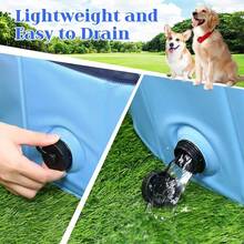 Piscina Dobravel Para Cachorro 80x30cm Pvc 100 Litros Pets Crianças Infantil - 1 Unidade - Visão 7