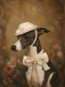 Vintage Lace Pet Hat & Bowknot Set, Short-Haired Cat & Dog Bowknot, Abyssinian Cat Wedding Style, Princess Style Accessory Headpiece, Suitable For Parties And Weddings - Multicolor - View 2