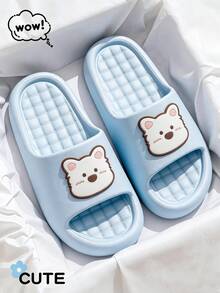 Summer New Cartoon West Highland Terrier Puppy Patch Design Fun Outdoor Slippers Home Indoor Fashion Printed Design Women's House Slippers - Baby Blue - View 10