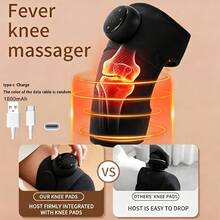 AXH [Mother's Day, Father's Day Gift]Knee Heating Massager, Relaxing Massage, With Heating Pad, Suitable For All Ages, Black - Black - View 5