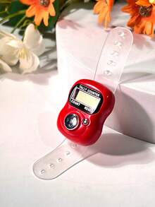 Mini Electronic Finger Counter/Ring-Style Manual Tally Counter, Manual Press People Counting Device, Random Color Tasbih, Compact And Cute, Easy To Use, Simple Operation, Suitable For Knitting Counting, Prayer Counting, Etc. - Multicolor - View 9