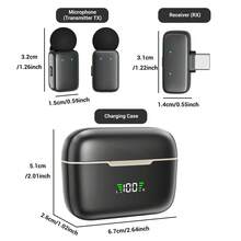 HITOZON Wireless Clip-On Microphone With AI Voice Changer And Smart Noise Cancellation - Plug And Play, Includes Charging Case, Compatible With Smartphones - Ideal For Live Streaming, Podcasting And Content Creation - One Size - View 4
