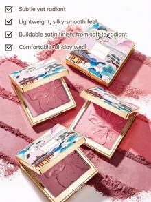 CATKIN Powder Blush, Natural Radiant, Smooth & Blendable, Baked Blush Palette C09 Midnight Blue - C09 Tengah Malam - View 4