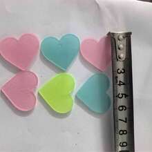 Fluorescent Heart Wall Stickers, Glow-In-The-Dark Self-Adhesive Heart Decals, Children's Room Bedroom Ceiling Decoration - A - View 7