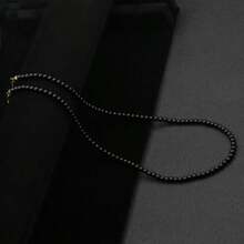 diffone Minimalist 4mm Natural Stone Necklace Men's 18-Inch Neck Chain Beach Surf Necklace Gift - 4mm Natural Stone Bead Necklace - View 13
