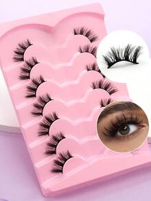 7 Pairs Soft Fluffy Layered False Eyelashes For Daily Commute And Holiday Use - View 2