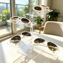 Fashion Glasses Display Stand - Multi-Layer Acrylic Fashion Glasses Display Rack - Fashion Glasses/Glasses Exclusive Storage Rack - Luxury High Transparency Multi-Layer Storage Rack, Suitable For Fashion Glasses/Glasses/Eyewear Storage And Display - Multicolor - View 4