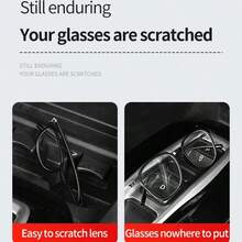 Caixa de óculos de sol para viseira solar de carro, caixa de armazenamento Universal de óculos de sol - A - Visão 5