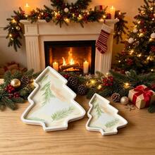 SILIKE LUFEI 2pcs Resin Silicone Mold Christmas Tree Tray Set, Large And Small Sizes, Suitable For Making Epoxy Resin, Plaster, Candle, Aromatherapy Products, Home Decor Display Silicone Mold - Silicone Mold - View 6