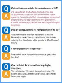 High-Definition Car Head-Up Display (HUD), Optional Km/H/Mph Display, With Windshield Speedometer Projection Function, Equipped With Automatic Light Sensor, Km/H Speed Unit Display, Suitable For All Car Models, Ideal Gift For Christmas, New Year And Thanksgiving - Multi-color - View 11