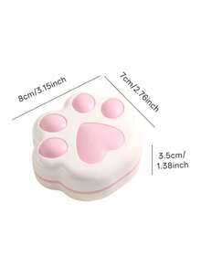 Creative Cute Cat Paw Shaped Pill Box, Large Capacity 8-Compartment Portable Pill Box, Rounded Design, Magnetic Closure, Suitable For Storing Vitamin Tablets, Suitable For Daily Outdoor Activities, Daily Use Or Travel. Storage Box - Multicolor - View 11