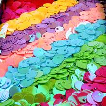 15mm Big Hole Flat Round Sequin Paillettes Large Hole 4mm PVC Loose Sequins And Spangles For Embroidery Applique Knitting Arts Crafts And Embellishment 210pcs/Bag 20g - 20 Grams - View 1