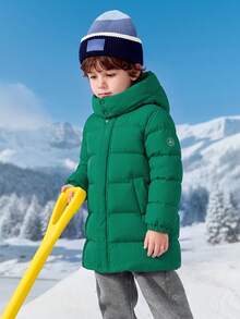 Balabala Kids Down Jacket Warm Winter Outerwear For Boys & Girls - Emerald Green - View 2