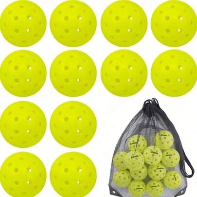 3-Pack Franklin X-40 74MM Pickleballs, Suitable For Competition, Durable, Indoor/Outdoor Use