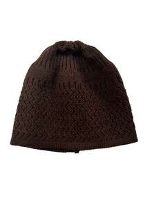 Men's Breathable Knitted Ramadan Kufi Cap, Black And White Geometric Pattern, Traditional Middle Eastern Headwear, Suitable For Ramadan And Cultural Celebrations - Multicolor - View 9