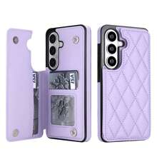 WEFOR 錢包手機殼，適用 Galaxy S26 S25 S25 S24 S23 S22 Ultra Plus S25EDGE 24 FE，多卡槽設計，磁吸扣，附支架，防震保護殼，相容 iPhone 17 AIR 16e 16 15 14 13 12 11 Pro Max XR XS MAX，磁吸設計，RFID 防盜卡槽，磁吸手機保護殼，防震，中性款 - 紫色 - 查看 52