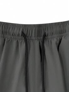 Hidkat Women's Summer Casual Sports Capri Pants With Zipper Pockets And Elastic Drawstring, Outdoor Leisure - Grey - View 5