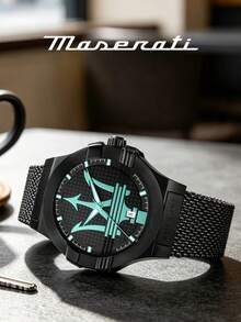 Jam Tangan Pria Maserati Automatic Skeleton dengan Casing Emas Mawar dan Tali Kulit Buaya Biru Tua, Jam Tangan Bisnis R8821139001 - JAM TANGAN - View 2