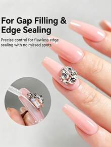 BORN PRETTY 8ml 3‑In‑1 Edge Sealing Top Coat Fine Tip Liner Gel For Gap Filling Line Drawing Powder Soak‑Off UV LED Nail Gel - Top Coats - View 7
