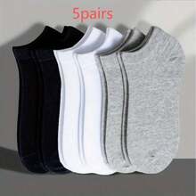 40 Pairs Unisex Couple Sports Socks, Invisible Boat Socks, Spring/Summer Holiday Gift. (1/5/10/15/30/40 Pairs), All Day Comfort - Black and White - View 10