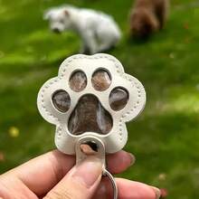 10pcs Pet Hair Memorial Keychain - Cute Paw Print Design, With Storage Space For Dog/Cat Hair, Pet Owner Keepsake, Unique Gift Idea - View 5