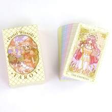 Rainbow Witch Tarot Cards 78 Cards Small Size 10.3*6cm Waite System Tarot Cards Divination Game Party Interactive Toy Birthday Gift For Tarot Collectors And Beginners - Multicolor - View 5