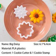 1pc/2pcs Flower Bouquet Cookie Cutter Set, Sunflower Vase Leaf Tag Embossing Baking Molds For Floral DIY Dessert & Handmade Gift Box - View 9