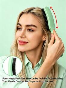 Smooth Hair Brush, Can Smooth Flyaway Hair And Frizz, Create Sleek Ponytail, Bun And Edge Hairline | Hair Comb, Edge Brush, Padding Brush, Unisex Styling Accessory - Multicolor - View 5