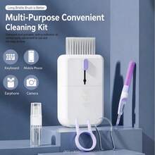 10-In-1 Multifunctional Cleaning Brush Set For Keyboard, Earphones, Phone Screen, Phone Charging Port, Microphone, Shower Head, Faucet, Dust Removal And Keycap Removal Tool - Multi-color - View 7