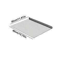 1pc Stainless Steel Cutting Board, Kitchen Essential - Large Stainless Steel Cutting Board With Lid And Non-Slip Pad, Suitable For Countertop, Used For Cutting Meat, Vegetables, Bread And Baking, Kitchen Accessory - Silver - View 11