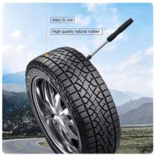 A Driving Gift Prepared For Every Car Owner! This Is A Set Of Tire Repair Tools Actually Photographed By The Shop Owner, Including Brown/Black Rubber Strips, T-Shaped Tools, And Tire Repair Nails To Solve Small Perforation Problems. - A - View 3