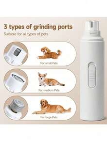 1pc High Power Electric Pet Nail Grinder, Suitable For Cats And Dogs Of All Sizes - Multi-color - View 7