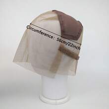 Full Lace Wig Caps For Making Wigs With Adjustable Straps Transparent Lace Color Glueless Weaving Cap Wig Base For Ventilating - View 4
