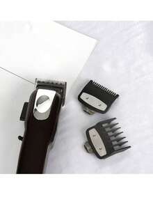 5/4/3/2/1pc Random Styles Adjustable Black Hair Clipper Comb Guard, Rat-Tail Comb, Suitable For Trimming Length, Professional Barber Home Salon Haircutting Accessories - Multicolor - View 3