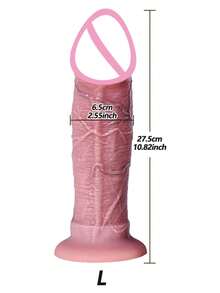 Plug Anal Estilo Pênis com Toque Realista, 3 Tamanhos Disponíveis, Dildo de Silicone de Dupla Densidade Extra Grosso, Estimulador do Ponto G Feminino, Brinquedo Adulto de Prazer Não Elétrico, Adequado para Homens e Casais, Produto de Bem-Estar Sexual Pessoal - preto - Visão 14