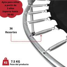 Joykoo Fitness Trampolines - Black - View 6
