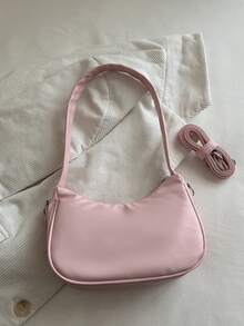 1PC Ditsy Floral Shoulder Bag, Casual Minimalist Elegant, Zipper Design, Adjustable Shoulder Strap, Suitable For Daily Outings, Travel, Can Easily Hold Daily Essentials, Versatile Item, Suitable For Various Styles And Occasions. - Multicolor - View 8