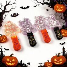 Halloween Musical Glowing Magic Wand Toy, Handheld Wand With Glowing Castle, Pumpkin Man And Other Halloween Patterns, Battery Powered, Fun Cognitive Enlightenment, Suitable As Halloween Holiday Gift For Boys And Girls - Multicolor - View 2