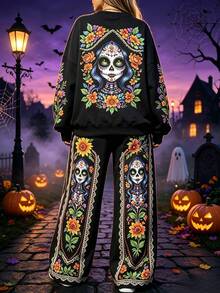 Plus Size Co-Ords - Black - View 2