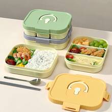 Hộp bento cho người lớn, hộp đựng cơm trưa dùng được trong lò vi sóng, hộp đựng đồ ăn vặt chống rò rỉ có nắp, hộp chuẩn bị bữa ăn có ngăn chia, hộp đựng thực phẩm nhiều ngăn, hộp bento nhiều ngăn, hộp đựng cơm trưa bằng nhựa, hộp cơm kiểu Nhật, hộp đựng thực phẩm du lịch - Nhiều màu - Xem 4