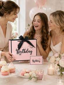 3pcs Happy Birthday Gift Bag Set, Reusable Gift Bags With Handles, Party Bags, Foldable Shopping Bags, Premium Paper Tote Bags, Suitable For Friends, Family, Children, Birthday Party Decoration, Celebration Accessories - [Birthday] - View 4