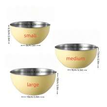 3 Pieces Stainless Steel Mixing Bowls, Large Capacity Fruit Salad Bowls, Kitchen Baking Egg Beating Mixing Bowls With Measurement Lines, Home Use Baking Mixing Dough Bowls, Kitchen Utensils - View 8
