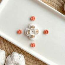 Mini Cute Autumn Pumpkin Shaped Polymer Clay Cutter Mold, Suitable For Handmade Hanging Decorations, Fridge Magnets, Earrings, Scrapbooking - White - View 5